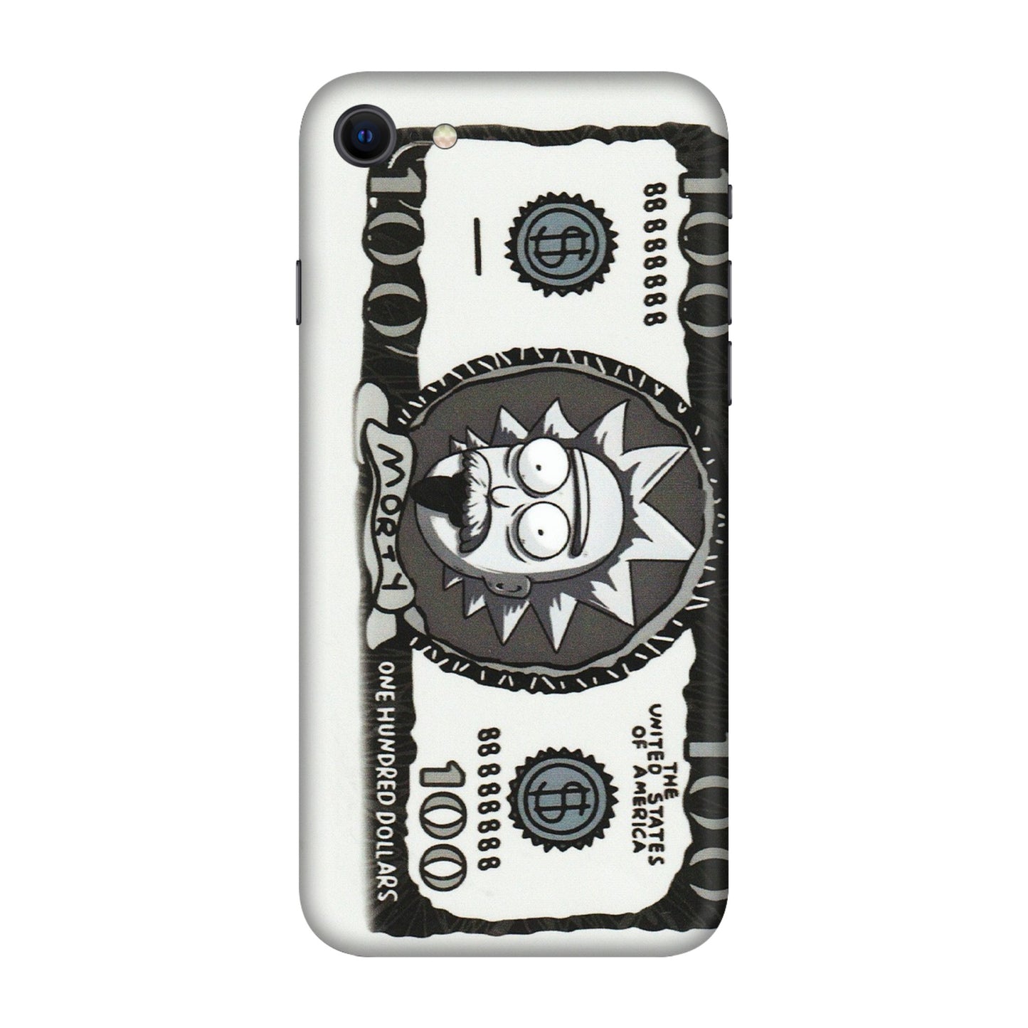 Apple iPhone Skins (All Models) - Rick And Morty Hundred Dollar Anime - Matte Finish (M-161) iPhone SE