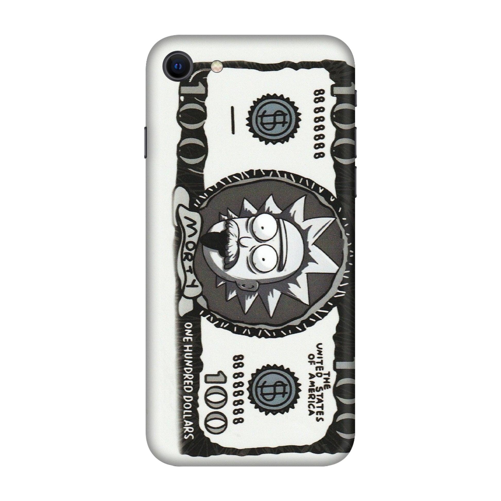 Apple iPhone Skins (All Models) - Rick And Morty Hundred Dollar Anime - Matte Finish (M-161) iPhone SE