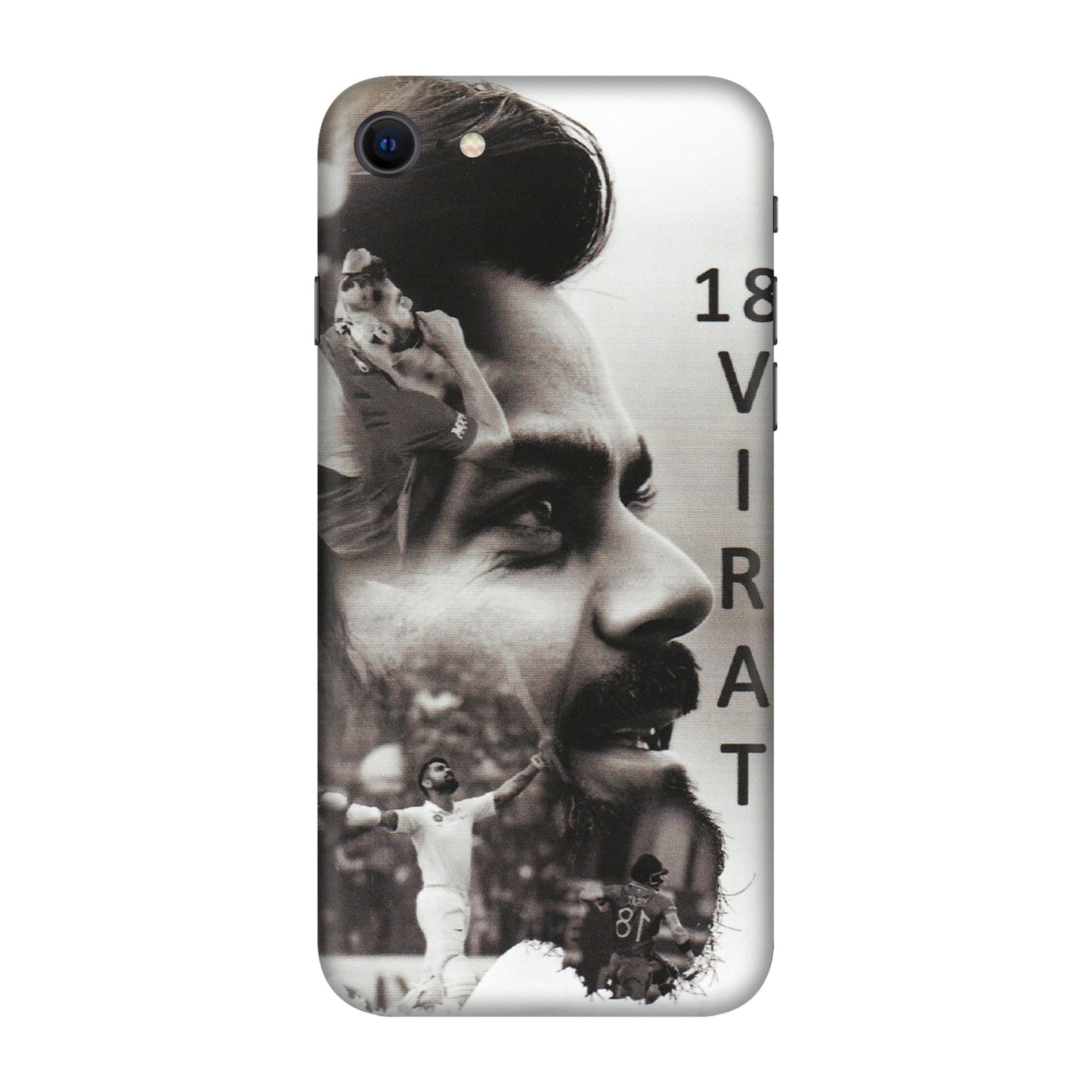Apple iPhone Skins (All Models) - Virat Kohli Cricketer - Matte Finish (M-163) iPhone SE