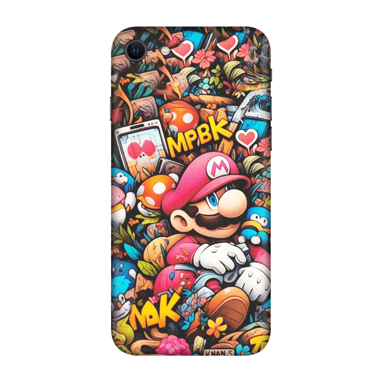 Apple iPhone Skins (All Models) - Super Mario Bros Artistic - Matte Finish (M-173) iPhone SE