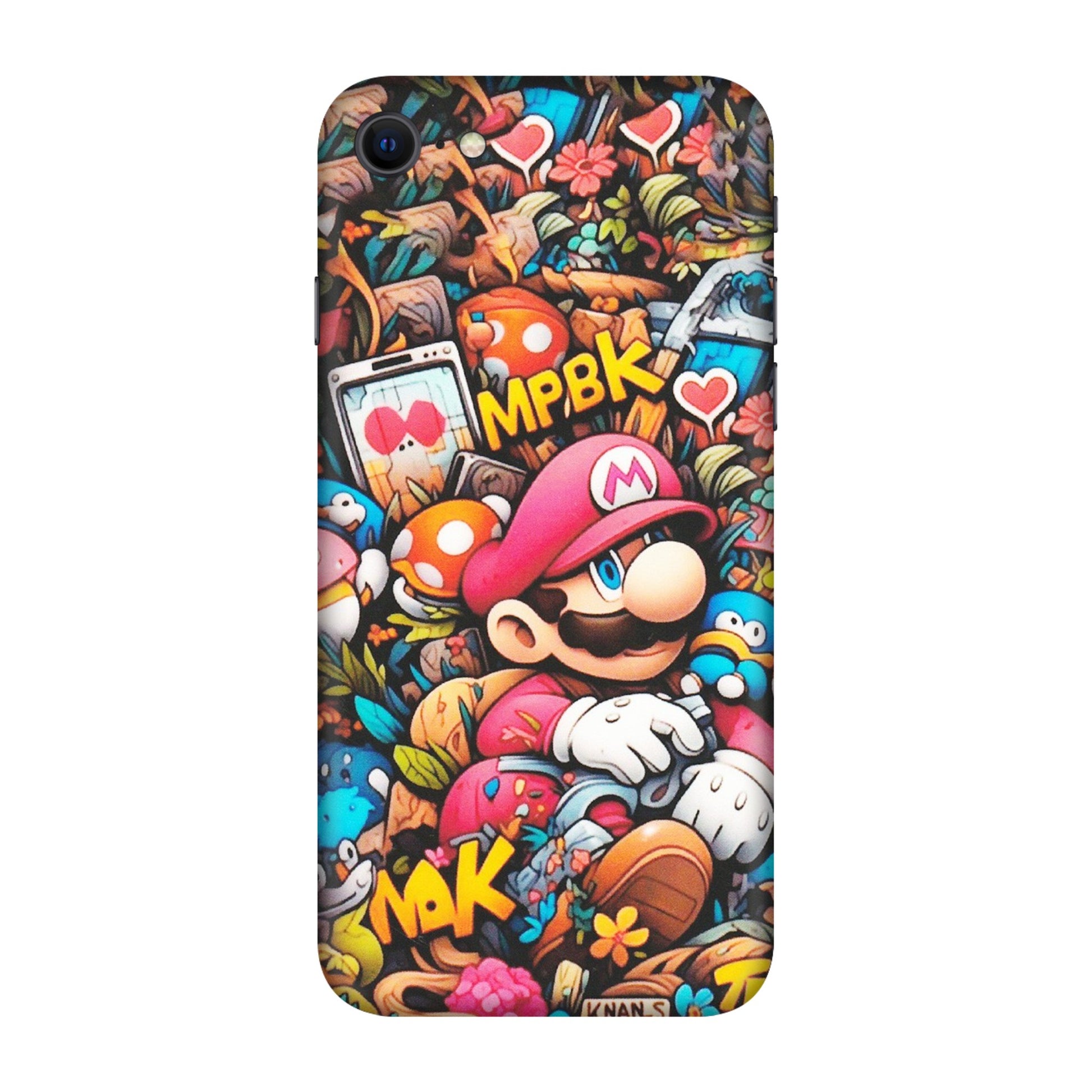 Apple iPhone Skins (All Models) - Super Mario Bros Artistic - Matte Finish (M-173) iPhone SE
