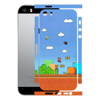Apple iPhone Skins (All Models) - Mario Game Scene - Matte Finish (M-24) iPhone SE