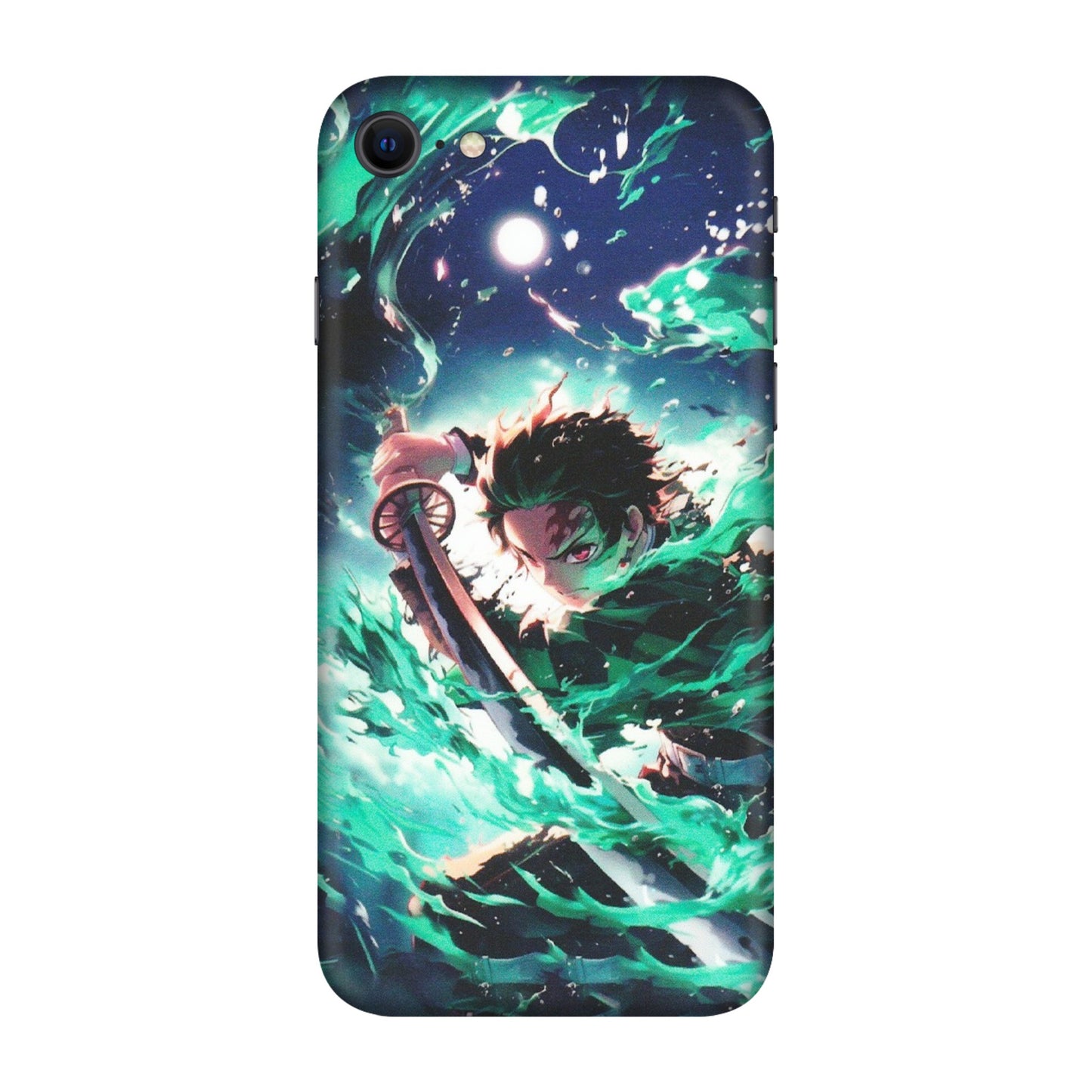 Apple iPhone Skins (All Models) - Sword Fighter Anime - Matte Finish (M-29) iPhone SE