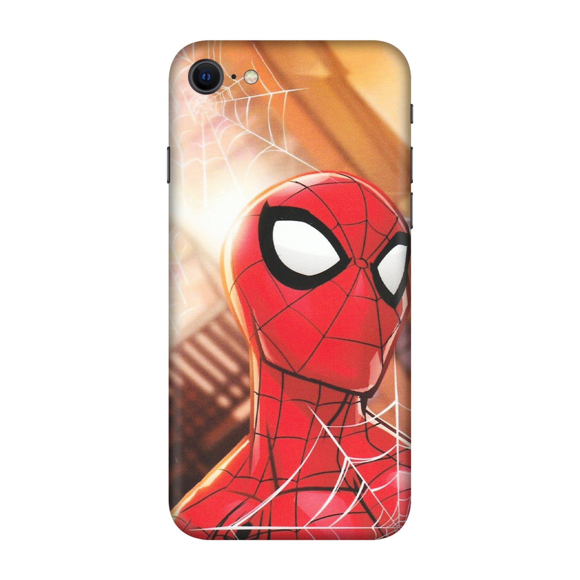 Apple iPhone Skins (All Models) - Spiderman Face New - Matte Finish (M-41) iPhone SE