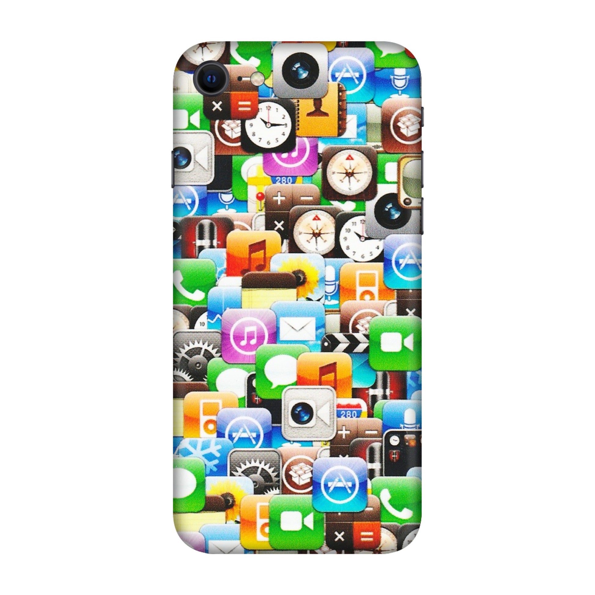 Apple iPhone Skins (All Models) - All Apple Icons - Matte Finish (M-93) iPhone SE