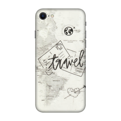 Apple iPhone Skins (All Models) - Travel Ticket - Transparent Finish (T-06) iPhone SE
