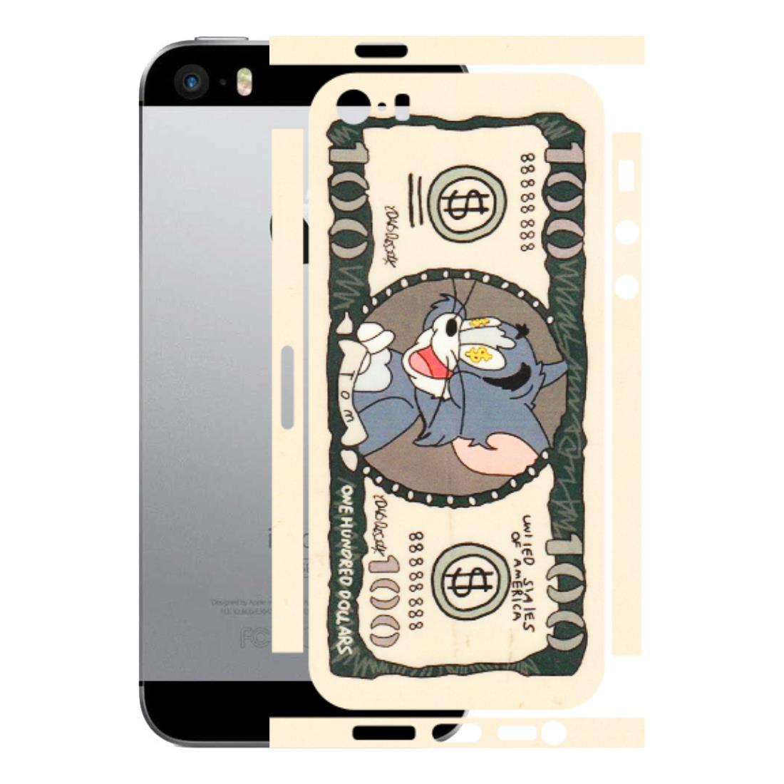 Apple iPhone Skins (All Models) - One Hundred Dollar Tom - Transparent Finish (T-16) iPhone SE