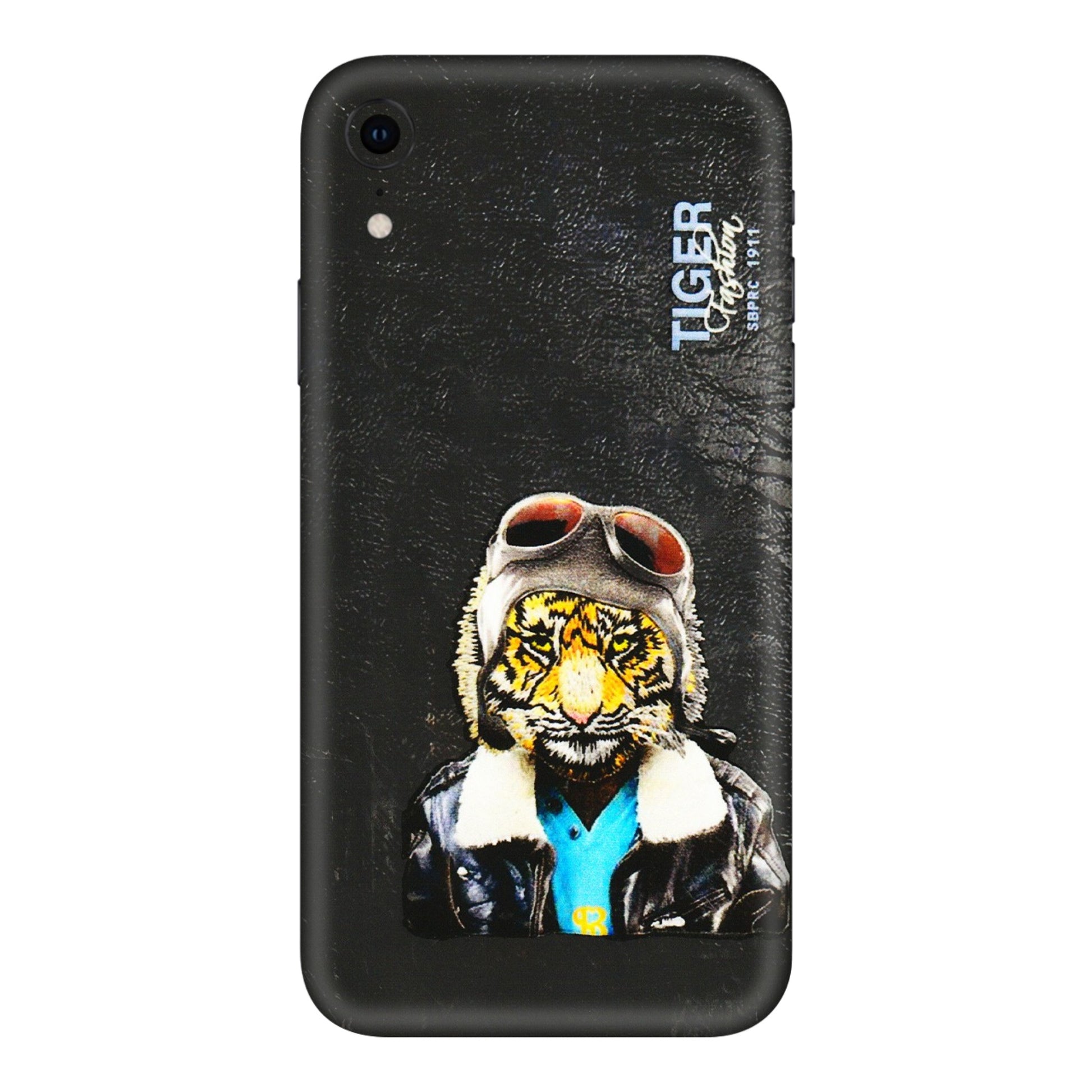 Apple iPhone Skins (All Models) - Rider Tiger - 3D Embossed Finish (L-113) iPhone XR