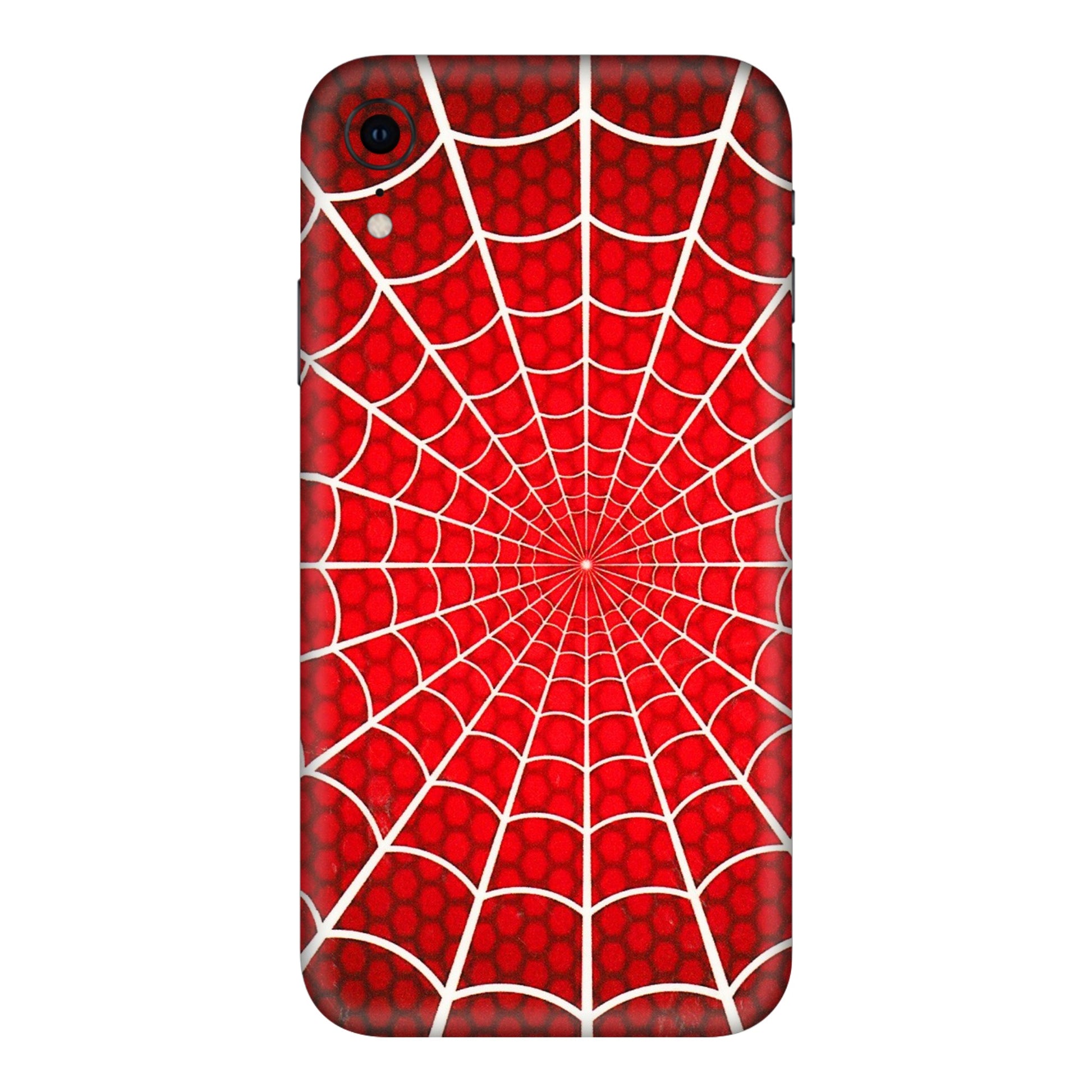 Apple iPhone Skins (All Models) - Classic Spidey Web - 3D Embossed Finish (L-115) iPhone XR