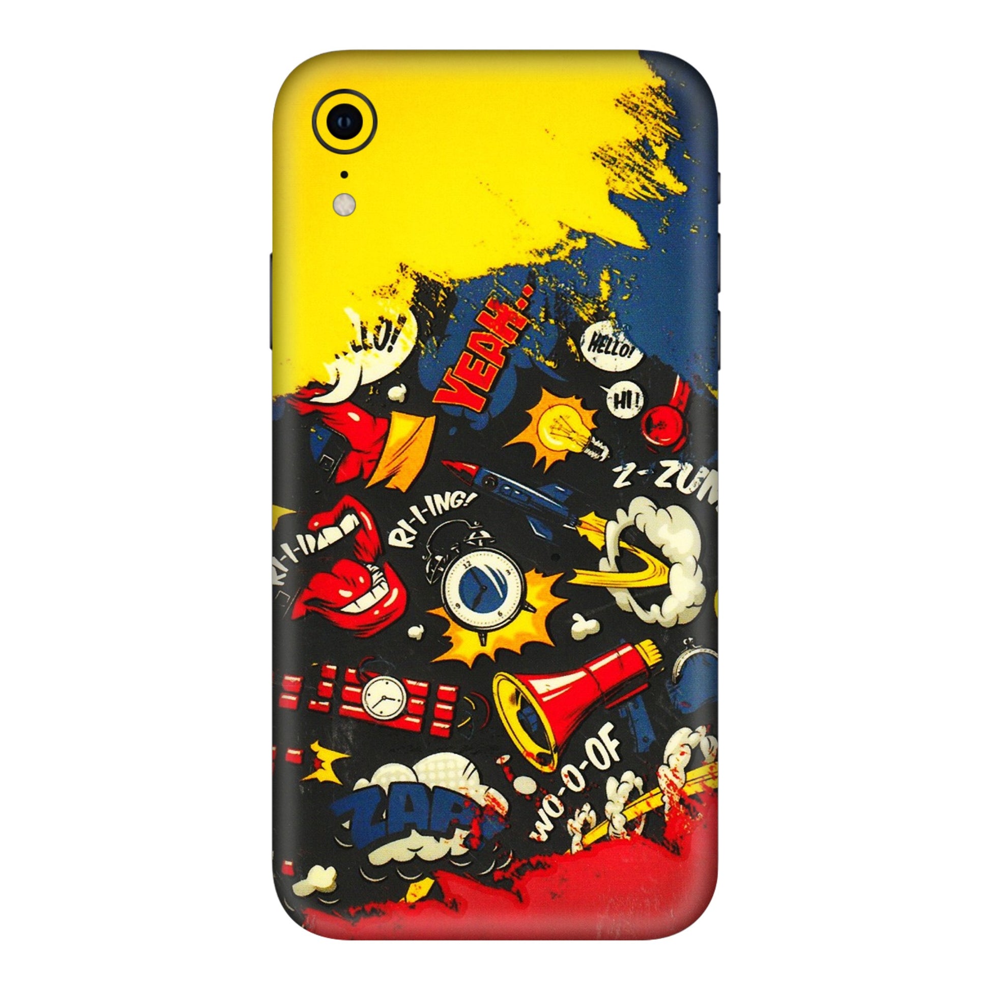 Apple iPhone Skins (All Models) - Pacific Doodle Art - 3D Embossed Finish (L-120) iPhone XR