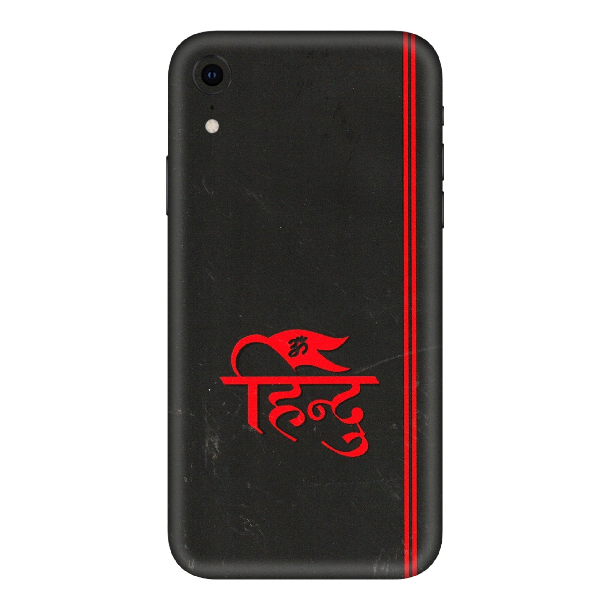 Apple iPhone Skins (All Models) - Hindu Black - 3D Embossed Finish (L-153) iPhone XR