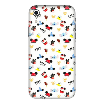 Apple iPhone Skins (All Models) - Minnie Mouse & Donald Doodles s - 3D Embossed Finish (L-194) iPhone XR