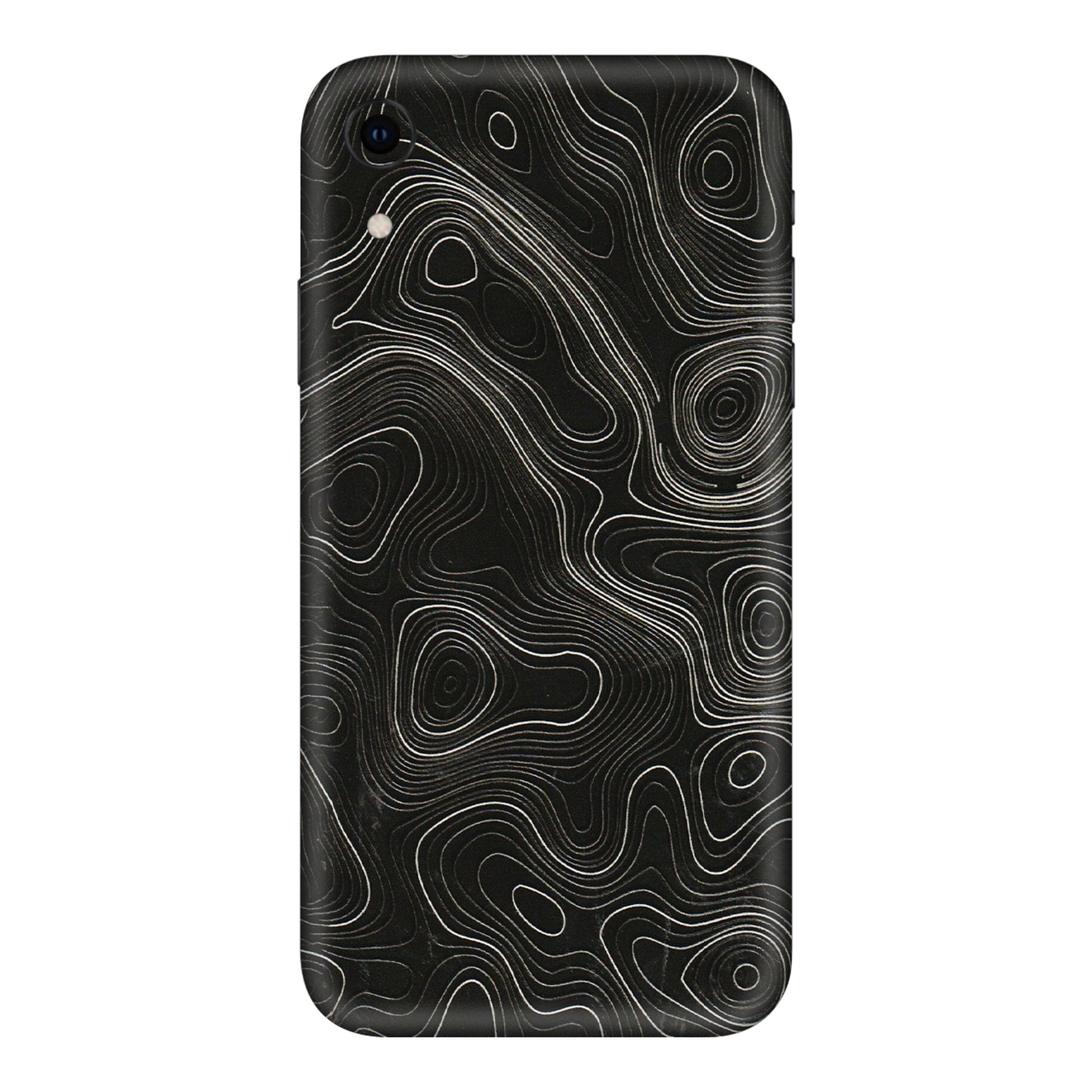 Apple iPhone Skins (All Models) - Black Swirl - 3D Embossed Finish (L-196) iPhone XR