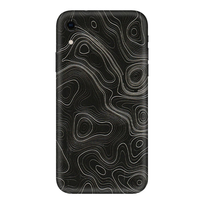 Apple iPhone Skins (All Models) - Black Swirl - 3D Embossed Finish (L-196) iPhone XR
