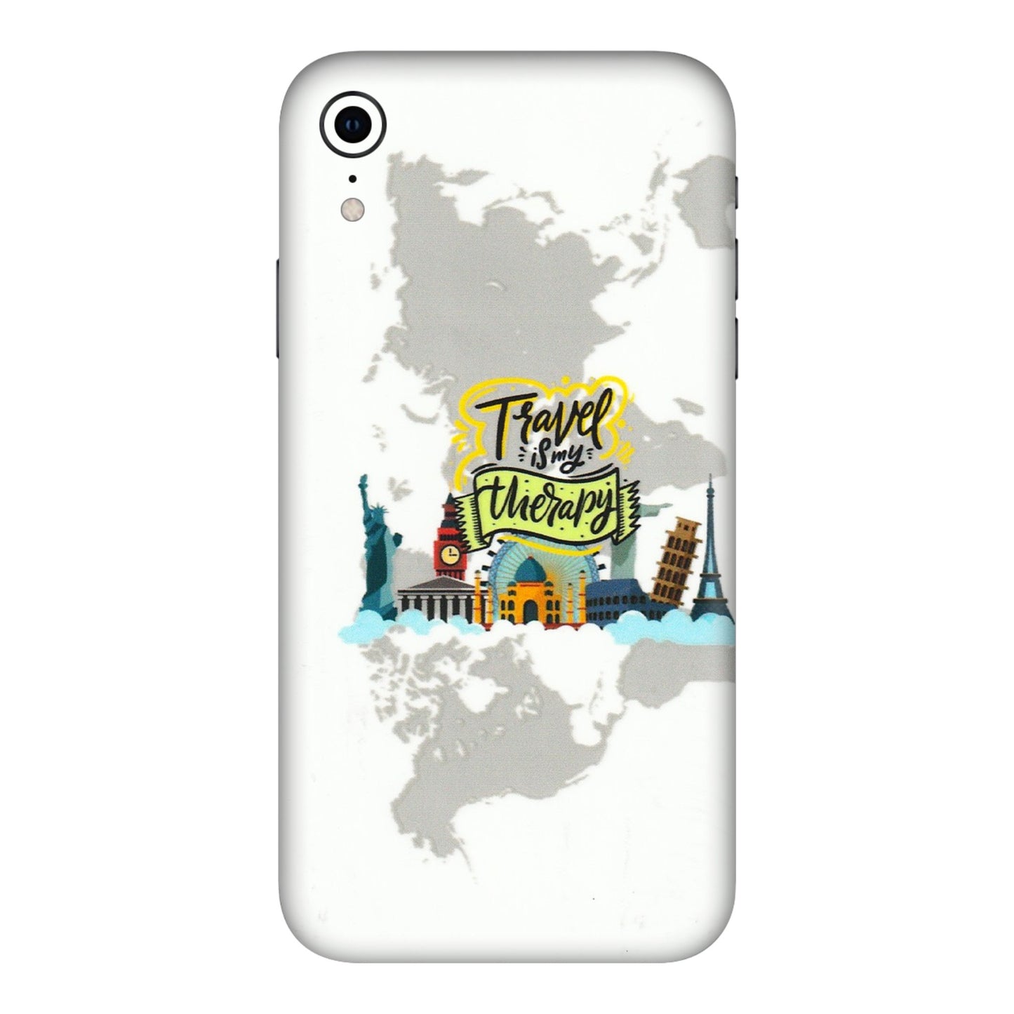 Apple iPhone Skins (All Models) - Travel Therapy - 3D Embossed Finish (L-199) iPhone XR
