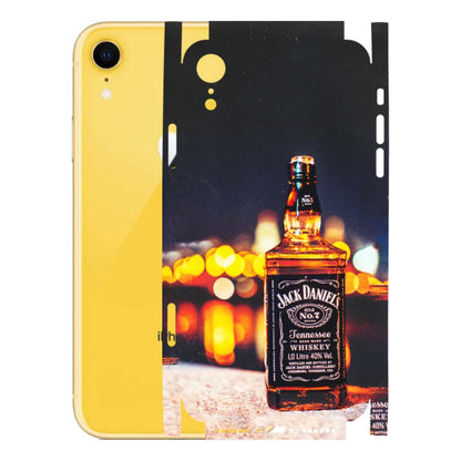 Apple iPhone Skins (All Models) - JD Whiskey Bottle - 3D Embossed Finish (L-20) iPhone XR