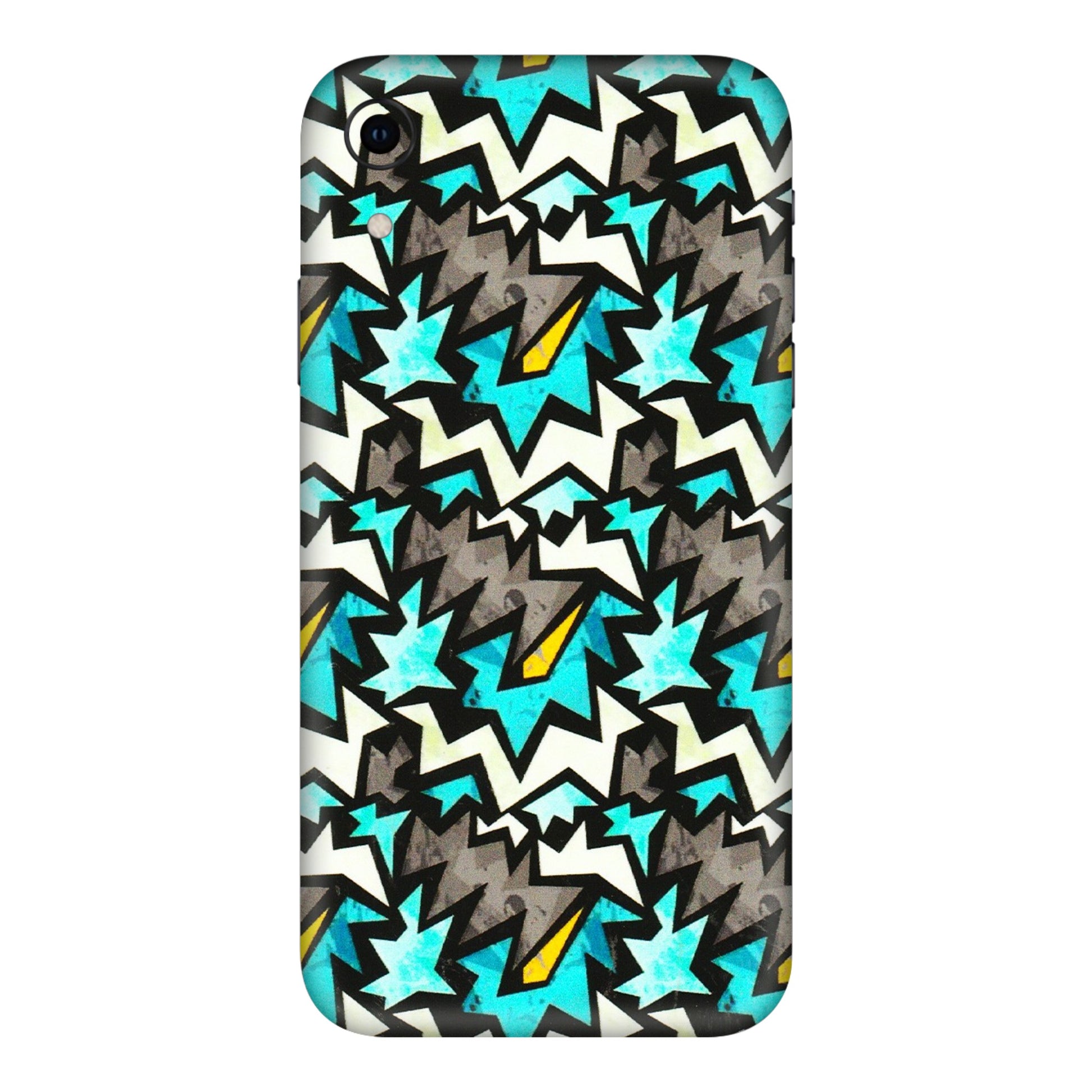 Apple iPhone Skins (All Models) - Funky Zig Zag - 3D Embossed Finish (L-223) iPhone XR