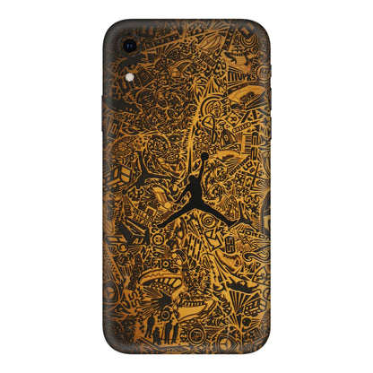 Apple iPhone Skins (All Models) - Premium Gold Basketball Player - 3D Embossed Finish (L-236) iPhone XR