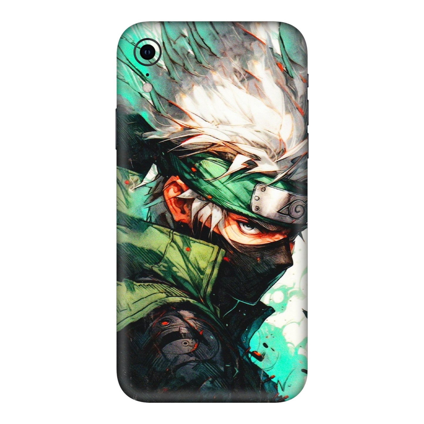 Apple iPhone Skins (All Models) - Kakashi Side Profile - 3D Embossed Finish (L-249) iPhone XR