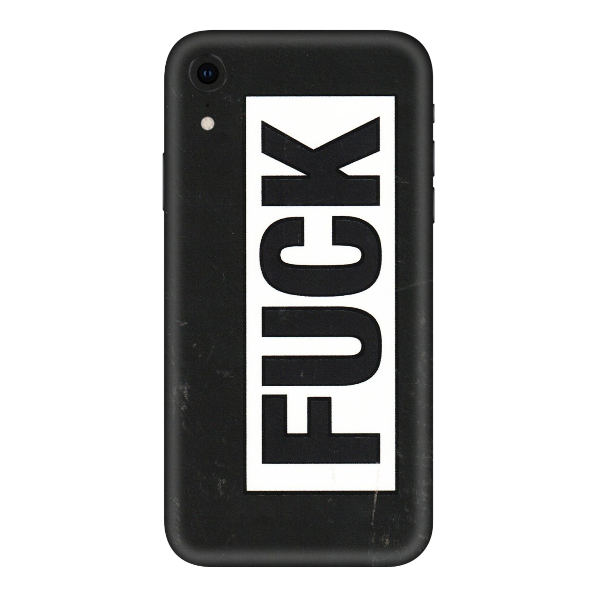 Apple iPhone Skins (All Models) - The F Word - 3D Embossed Finish (L-255) iPhone XR