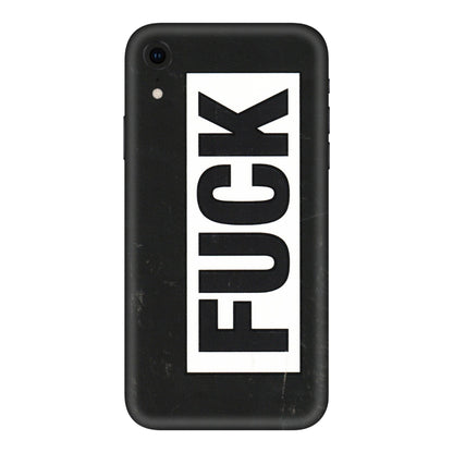 Apple iPhone Skins (All Models) - The F Word - 3D Embossed Finish (L-255) iPhone XR