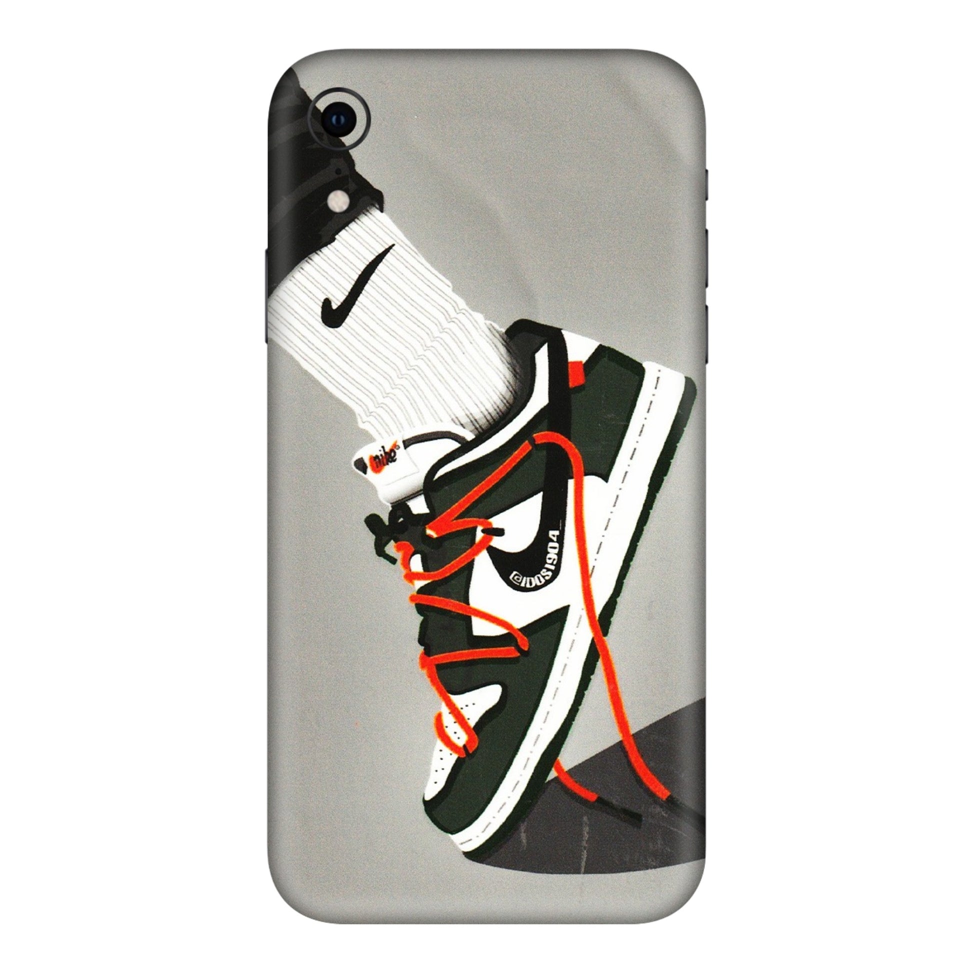 Apple iPhone Skins (All Models) - New Grey Sneaker - 3D Embossed Finish (L-261) iPhone XR