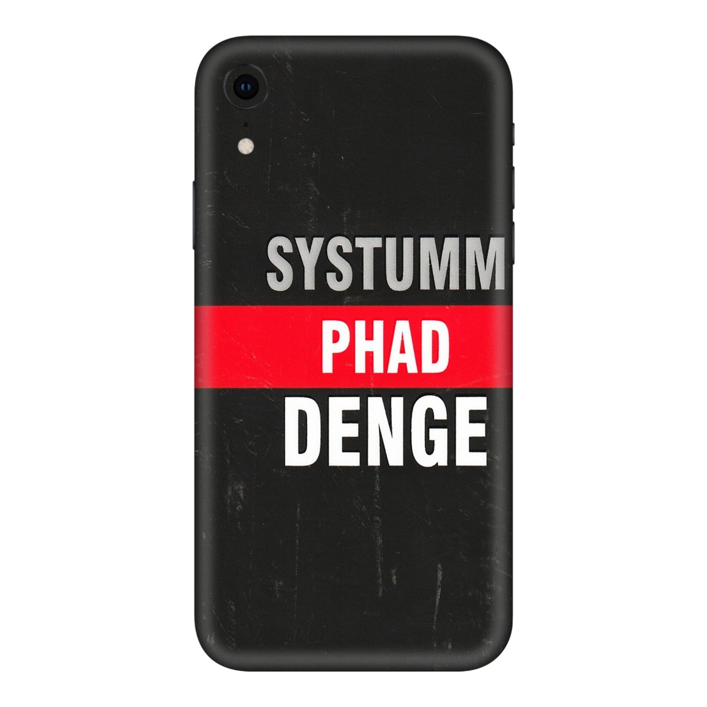 Apple iPhone Skins (All Models) - Systumm Phad Denge - 3D Embossed Finish (L-278) iPhone XR