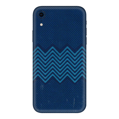 Apple iPhone Skins (All Models) - Blue Sober Waves - 3D Embossed Finish (L-306) iPhone XR
