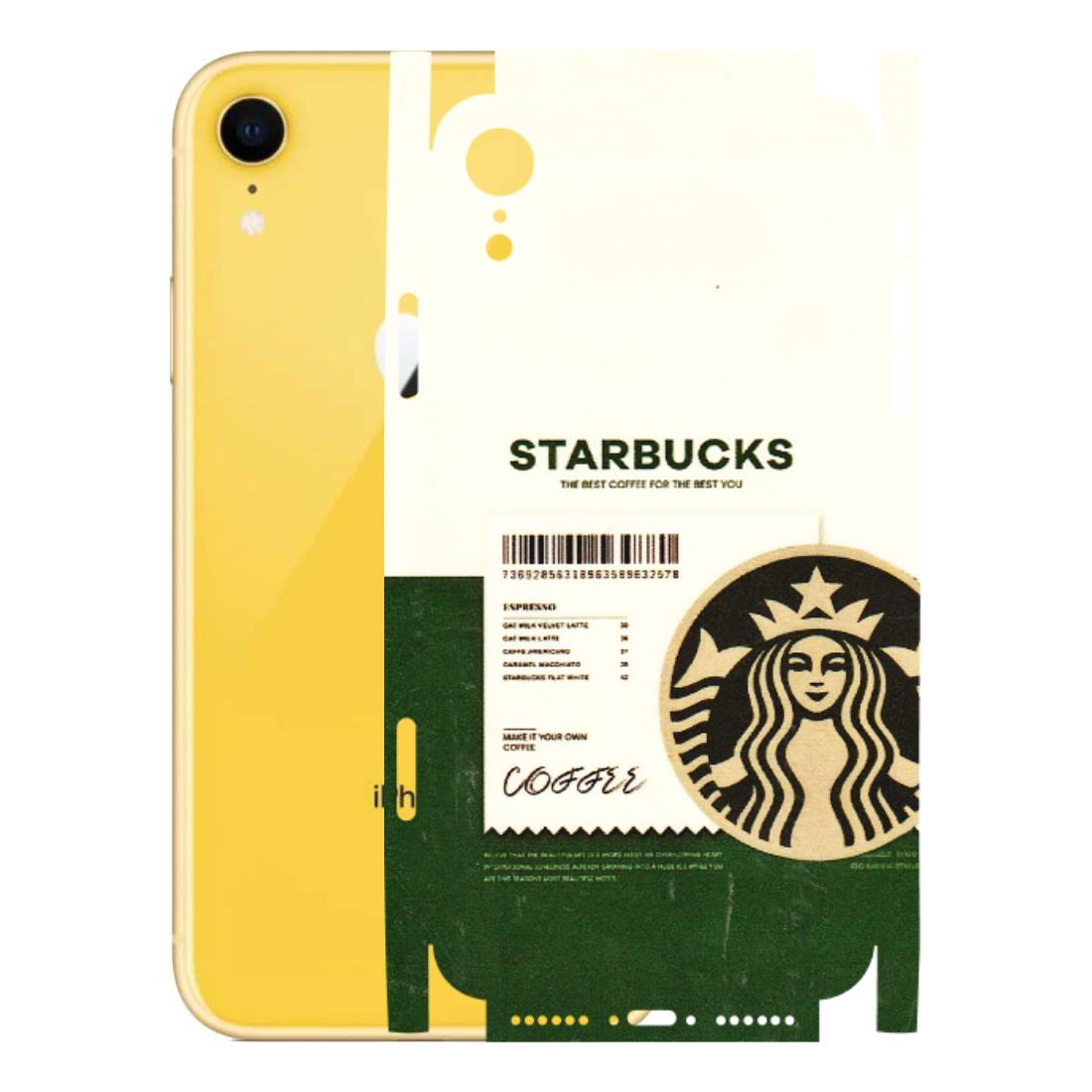 Apple iPhone Skins (All Models) - Starbucks Barcode - 3D Embossed Finish (L-308) iPhone XR