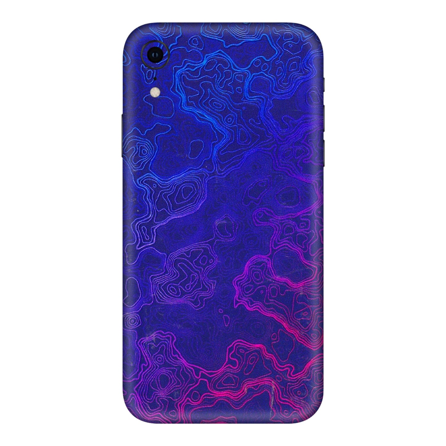 Apple iPhone Skins (All Models) - Purple Ripples Swirl - 3D Embossed Finish (L-314) iPhone XR