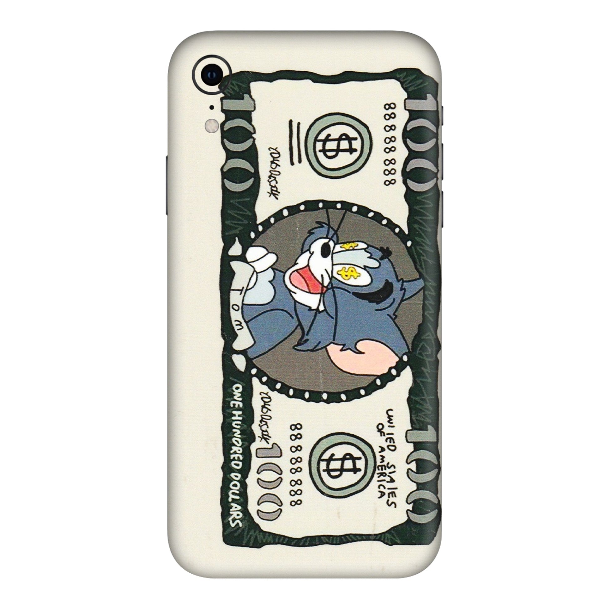 Apple iPhone Skins (All Models) - Tom Hundred Dollar - 3D Embossed Finish (L-324) iPhone XR
