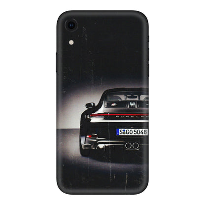 Apple iPhone Skins (All Models) - New Black Porsche GT3 - 3D Embossed Finish (L-327) iPhone XR