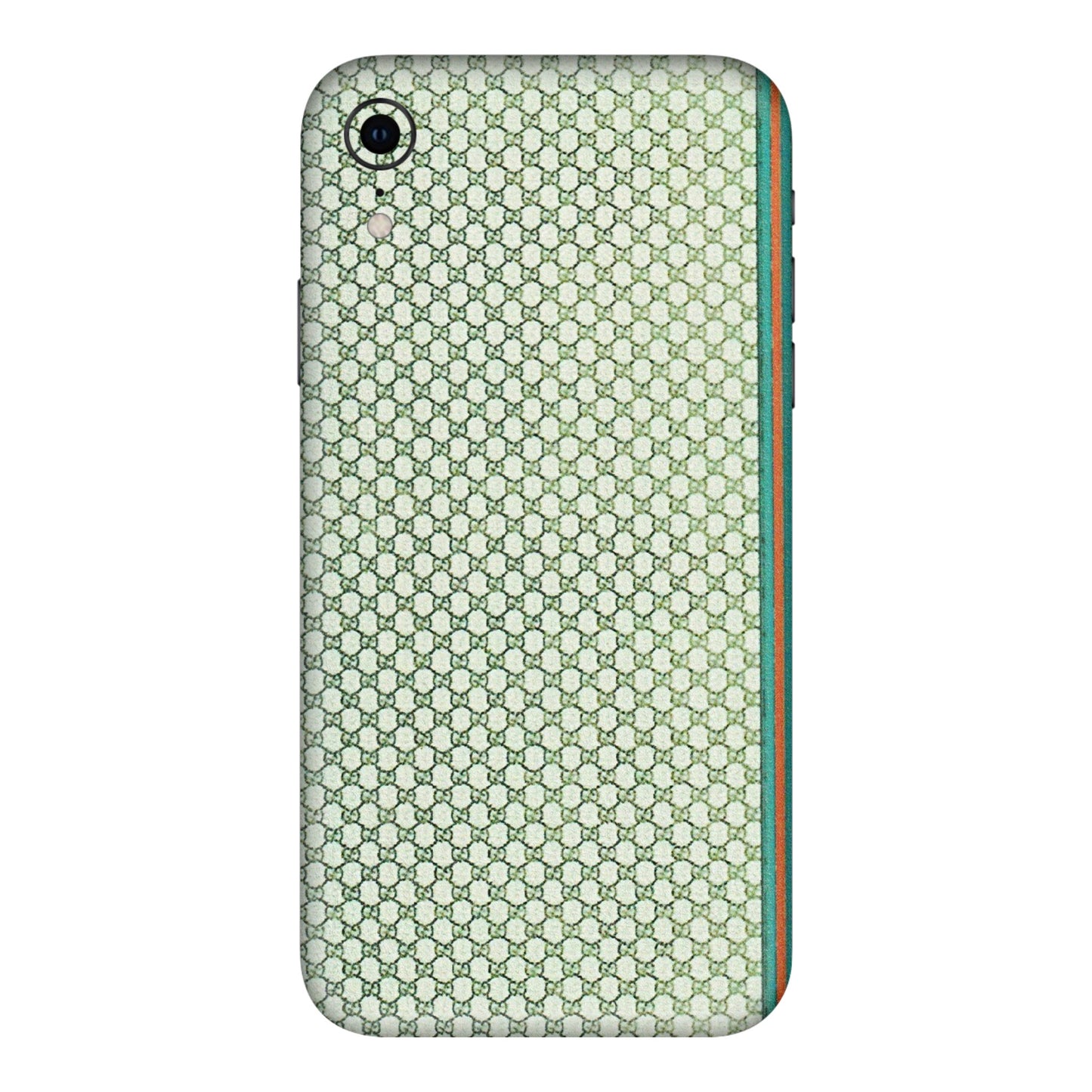 Apple iPhone Skins (All Models) - Gucci Fabric Pattern - 3D Embossed Finish (L-73) iPhone XR