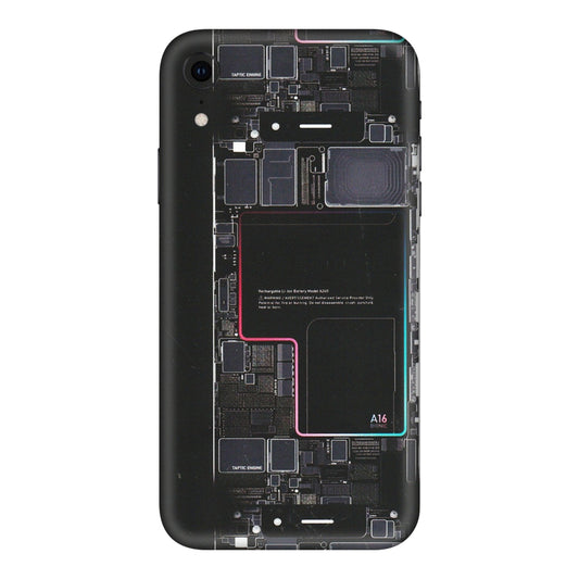 Apple iPhone Skins (All Models) - Motherboard Circuit Layout - Matte Finish (M-117) iPhone XR