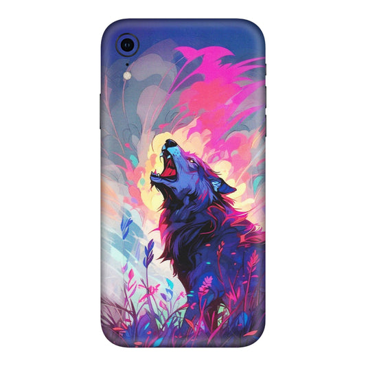 Apple iPhone Skins (All Models) - New Wild Wolf Abstract - Matte Finish (M-125) iPhone XR