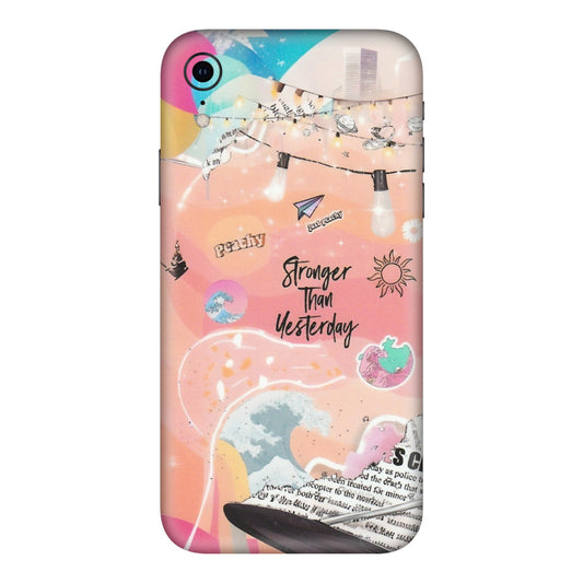 Apple iPhone Skins (All Models) - Stronger Then Yesterday - Matte Finish (M-128) iPhone XR