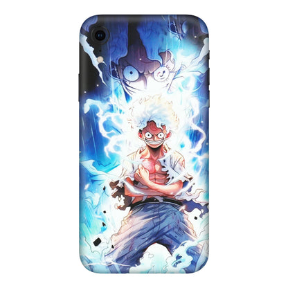 Apple iPhone Skins (All Models) - Blue Thunder Luffy Anime - Matte Finish (M-132) iPhone XR