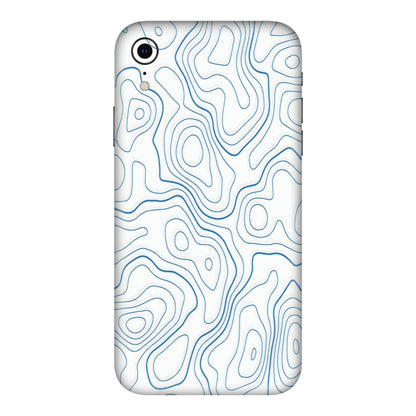 Apple iPhone Skins (All Models) - Blue And White Swirls - Matte Finish (M-139) iPhone XR