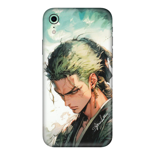 Apple iPhone Skins (All Models) - New Roronoa Zoro One Picece Anime - Matte Finish (M-140) iPhone XR