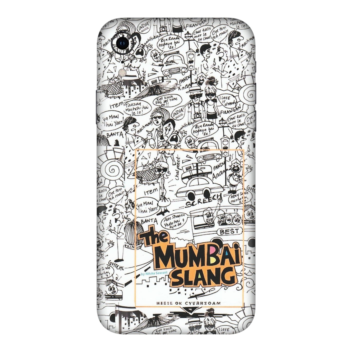 Apple iPhone Skins (All Models) - The Mumbai Slang - Matte Finish (M-142) iPhone XR