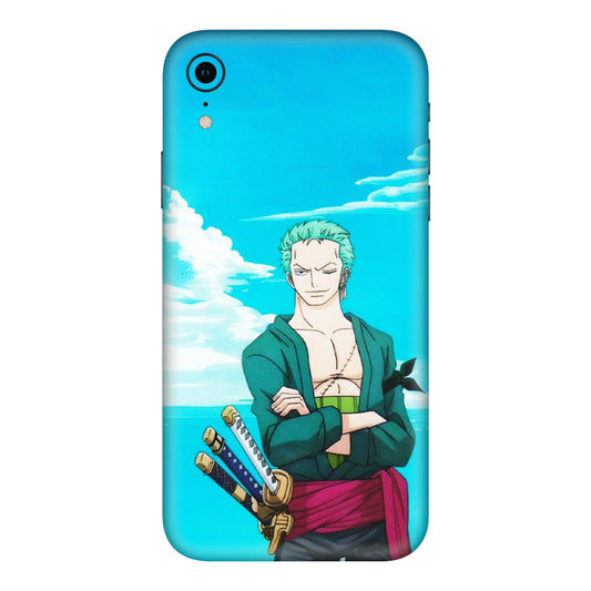 Apple iPhone Skins (All Models) - Cool Swordman Zoro Anime - Matte Finish (M-143) iPhone XR