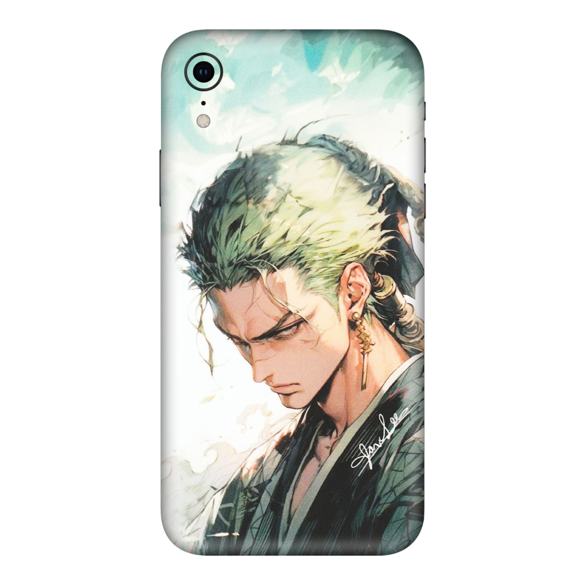 Apple iPhone Skins (All Models) - Pirate Hunter One Piece Anime - Matte Finish (M-157) iPhone XR