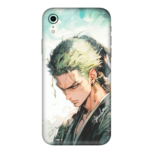 Apple iPhone Skins (All Models) - Pirate Hunter One Piece Anime - Matte Finish (M-157) iPhone XR