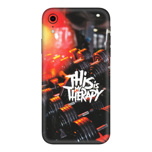 Apple iPhone Skins (All Models) - GYM Lover Therapy - Matte Finish (M-160) iPhone XR