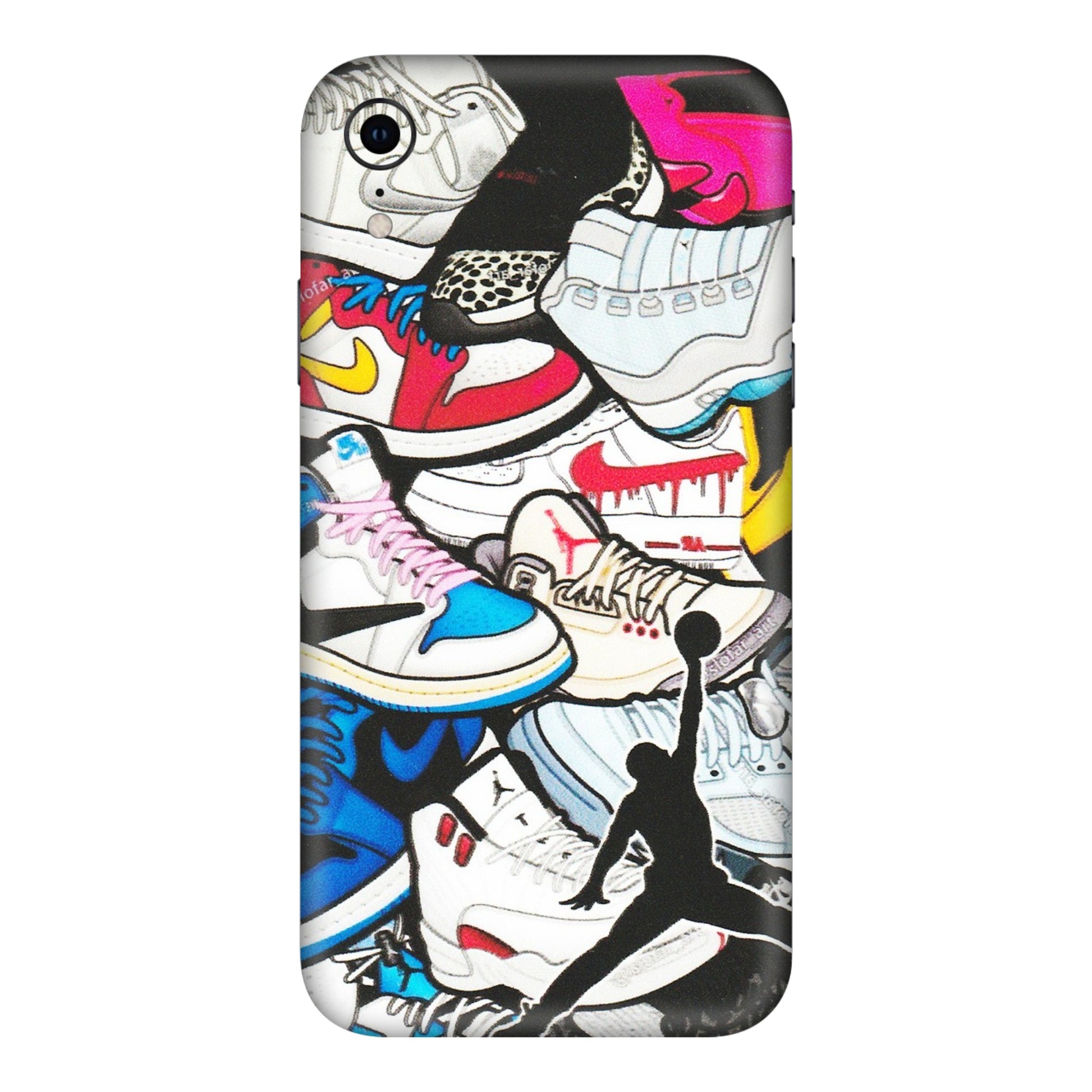 Apple iPhone Skins (All Models) - Jordan Sneakers Fan - Matte Finish (M-80) iPhone XR