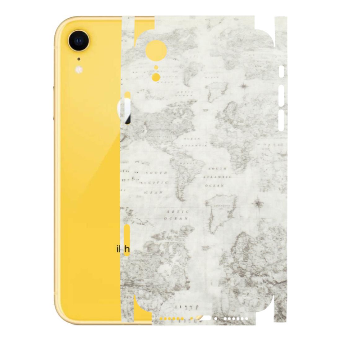 Apple iPhone Skins (All Models) - World Travel Map - Transparent Finish (T-04) iPhone XR