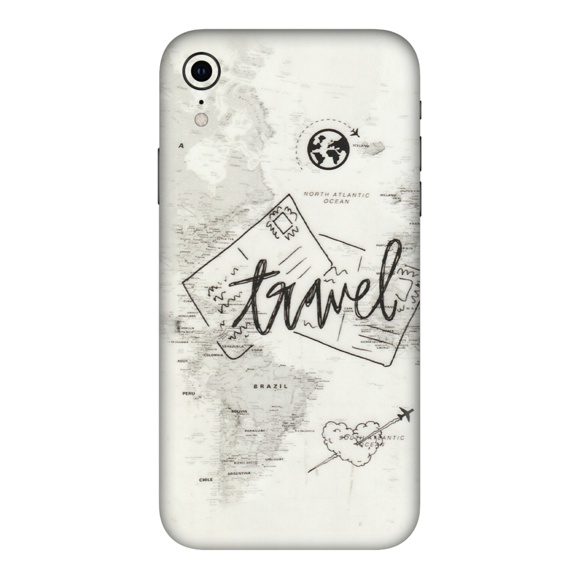Apple iPhone Skins (All Models) - Travel Ticket - Transparent Finish (T-06) iPhone XR