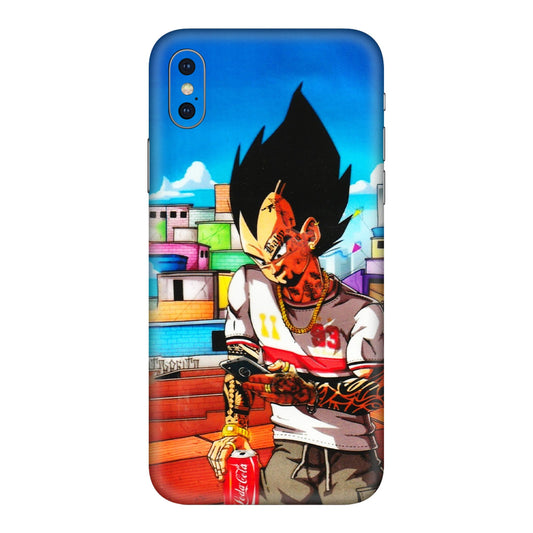 Apple iPhone Skins (All Models) - Vegeta - 3D Embossed Finish (L-136) iPhone XS