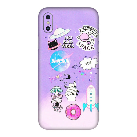 Apple iPhone Skins (All Models) - I Need My Nasa   Skin - 3D Embossed Finish (L-149) iPhone XS