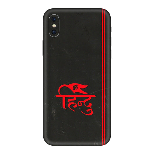 Apple iPhone Skins (All Models) - Hindu Black - 3D Embossed Finish (L-153) iPhone XS